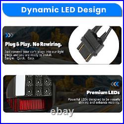Sequential LED Rear Tail Lights Brake Lamps Smoke For Toyota Tacoma 2005-2015