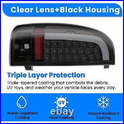 Sequential LED Rear Tail Lights Brake Lamps Smoke For Toyota Tacoma 2005-2015