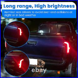 Sequential LED Rear Tail Lights Brake Lamps Smoke For Toyota Tacoma 2005-2015
