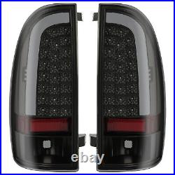 Sequential LED Rear Tail Lights Brake Lamps Smoke For Toyota Tacoma 2005-2015