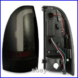 Sequential LED Rear Tail Lights Brake Lamps Smoke For Toyota Tacoma 2005-2015