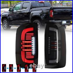 Sequential LED Tail Light For 2015-2022 Chevrolet Colorado Brake Lamp Smoke Lens