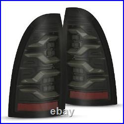 Sequential LED Tail Lights Alpha Black Clear Lens Luxx for 05-15 Toyota Tacoma