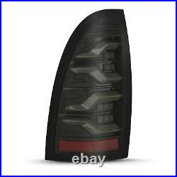 Sequential LED Tail Lights Alpha Black Clear Lens Luxx for 05-15 Toyota Tacoma