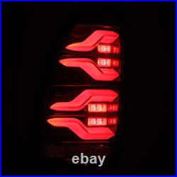 Sequential LED Tail Lights Alpha Black Clear Lens Luxx for 05-15 Toyota Tacoma
