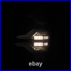 Sequential LED Tail Lights Alpha Black Clear Lens Luxx for 05-15 Toyota Tacoma