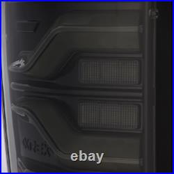 Sequential LED Tail Lights Alpha Black Clear Lens Luxx for 05-15 Toyota Tacoma