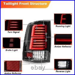 Sequential LED Tail Lights Brake Lamps For 2009-2018 Dodge Ram 1500 2500 3500