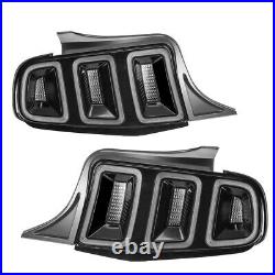 Sequential LED Tail Lights For 10-14 Ford Mustang Turn Signal Brake Lamps Pair