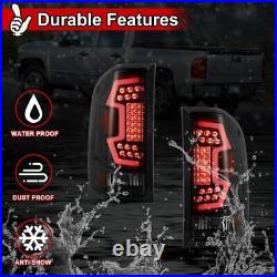 Sequential LED Tail Lights For 2007-2013 Chevy Silverado 1500 2500 3500 Clear