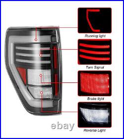 Sequential LED Tail Lights For 2009-2014 Ford F150 Pickup Brake Rear Lamps Pair