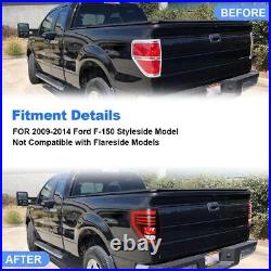 Sequential LED Tail Lights For 2009-2014 Ford F-150 F150 Pickup Smoke Rear Lamps