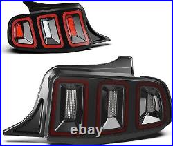 Sequential LED Tail Lights For 2010 2011 2013 2014 Ford Mustang Brake Lamps Pair