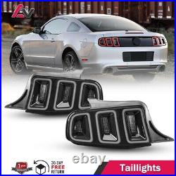 Sequential LED Tail Lights For 2010-2014 Ford Mustang GT Turn Signal Smoke Lamps