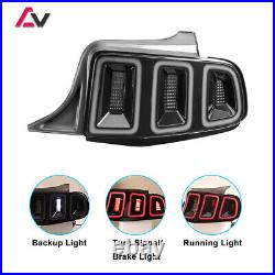 Sequential LED Tail Lights For 2010-2014 Ford Mustang GT Turn Signal Smoke Lamps