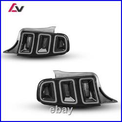 Sequential LED Tail Lights For 2010-2014 Ford Mustang GT Turn Signal Smoke Lamps