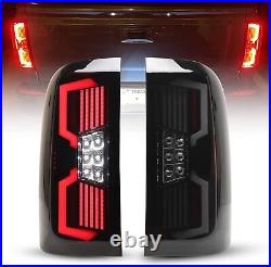 Sequential LED Tail Lights For 2014-2018 Chevy Silverado 1500 2500 3500 Smoke