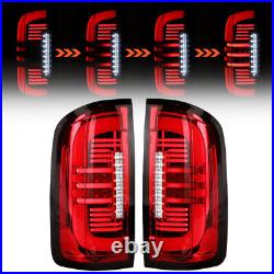 Sequential LED Tail Lights For 2015 2016 2017 2018 2019-2022 Chevy Colorado Red