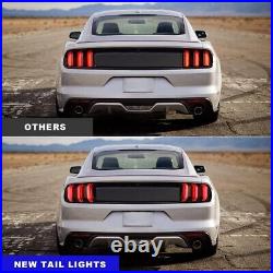 Sequential LED Tail Lights For 2015 2016 2017 2018-2023 Ford Mustang Euro Style