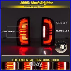 Sequential LED Tail Lights For 2015-2022 Chevy Colorado Red Brake Signal Lamps