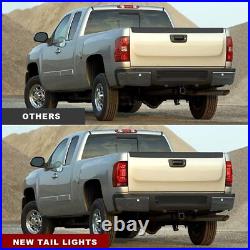 Sequential LED Tail Lights for 2007-2013 Chevy Silverado 1500 2500 3500 Red Lamp