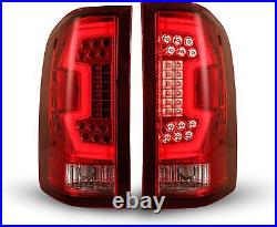 Sequential LED Tail Lights for 2007-2013 Chevy Silverado 1500 2500 3500 Red Lamp