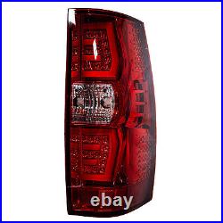 Sequential Red Lens LED Tail Lights for 2007-2014 Chevy Suburban 1500 2500 Tahoe