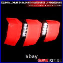 Sequential Signal Fit 2010 2011 2012 Ford Mustang Black/Smoke LED Tail Lights