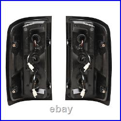 Sequential Signal LED Tail Lights For 14-18 Chevy Silverado 1500 2500 3500 Pair