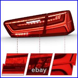 Sequential Signal LED Tail Lights For Audi 2012-2015 A6 S6 Red