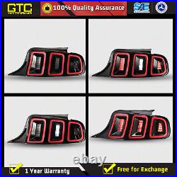 Sequential Tail Lights for 10-14 Ford Mustang Smoke Lens LED Dynamic Turn Signal