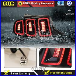 Sequential Tail Lights for 10-14 Ford Mustang Smoke Lens LED Dynamic Turn Signal