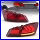 Set(2) Red Smoke LED Brake Tail Lights for 2013-2015 Honda Accord 4 door Sedan