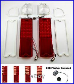 Set 67-72 Chevy GMC Truck LED Reverse Lamps & Sequential Tail Lights Flasher Kit