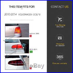 Set LED Rear Tail Light Brake Lamp Fit For Volkswagen Golf 6 MK6 GTI R 2010-2014
