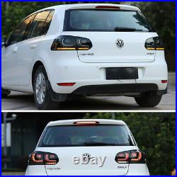 Set LED Smoked Tail Lights Brake Fit For Volkswagen Golf 6 MK6 GTI R 2010-2014