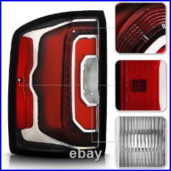 Set LED Tail Lights For 2016 17 2018 GMC Sierra Rear brake Stop Lamps Left+Right