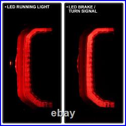 Set LED Tail Lights For 2016 17 2018 GMC Sierra Rear brake Stop Lamps Left+Right
