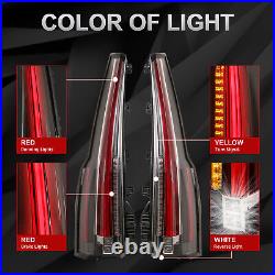 Set of 2 LED Tail Lights Rear Lamp Brake For 2015-2020 GMC Yukon Escalade Style