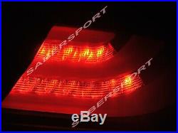 Set of 4pcs Chrome Clear LED Taillights for 2013-2015 Honda Civic 4dr Sedan