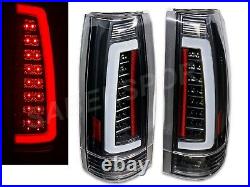 Set of Black C-Bar LED Taillights for 88-99 GM C/K 1500 2500 3500 Yukon Suburban