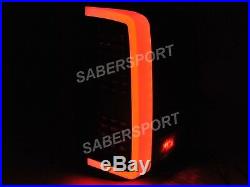 Set of Pair Black Full LED Taillights for 2007-2013 Silverado 1500 2500HD 3500HD
