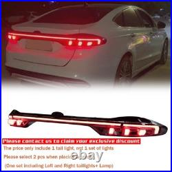 Single LED Sequential Animation Turn Taillight For 13-20 Ford Fusion Brake