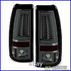 Smoke 1999-2002 Chevy Silverado 1500 99-06 GMC Sierra LED Tube Tail Lights Lamps