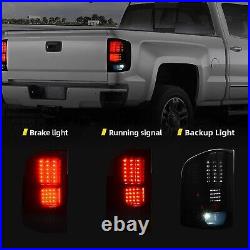 Smoke For 2007 2008 2009-2014 Chevy Silverado 1500 2500HD LED Tail Lights Lamps