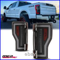 Smoke For 2017-2019 Ford F-250 F-350 F450 Super Duty LED Tail Lights Sequential