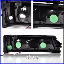 Smoke LED Headlights + Tail Lights Fit For 2003-2006 Chevy Silverado 1500 2500