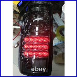 Smoke LED Tail Lamp Light For 91-96 Toyota Land Cruiser LC80 FJ 4500 Prado Black