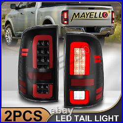 Smoke LED Tail Lights Brake Lamps LH+RH For 2009-2018 Dodge Ram 1500 2500 3500