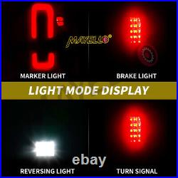 Smoke LED Tail Lights Brake Lamps LH+RH For 2009-2018 Dodge Ram 1500 2500 3500